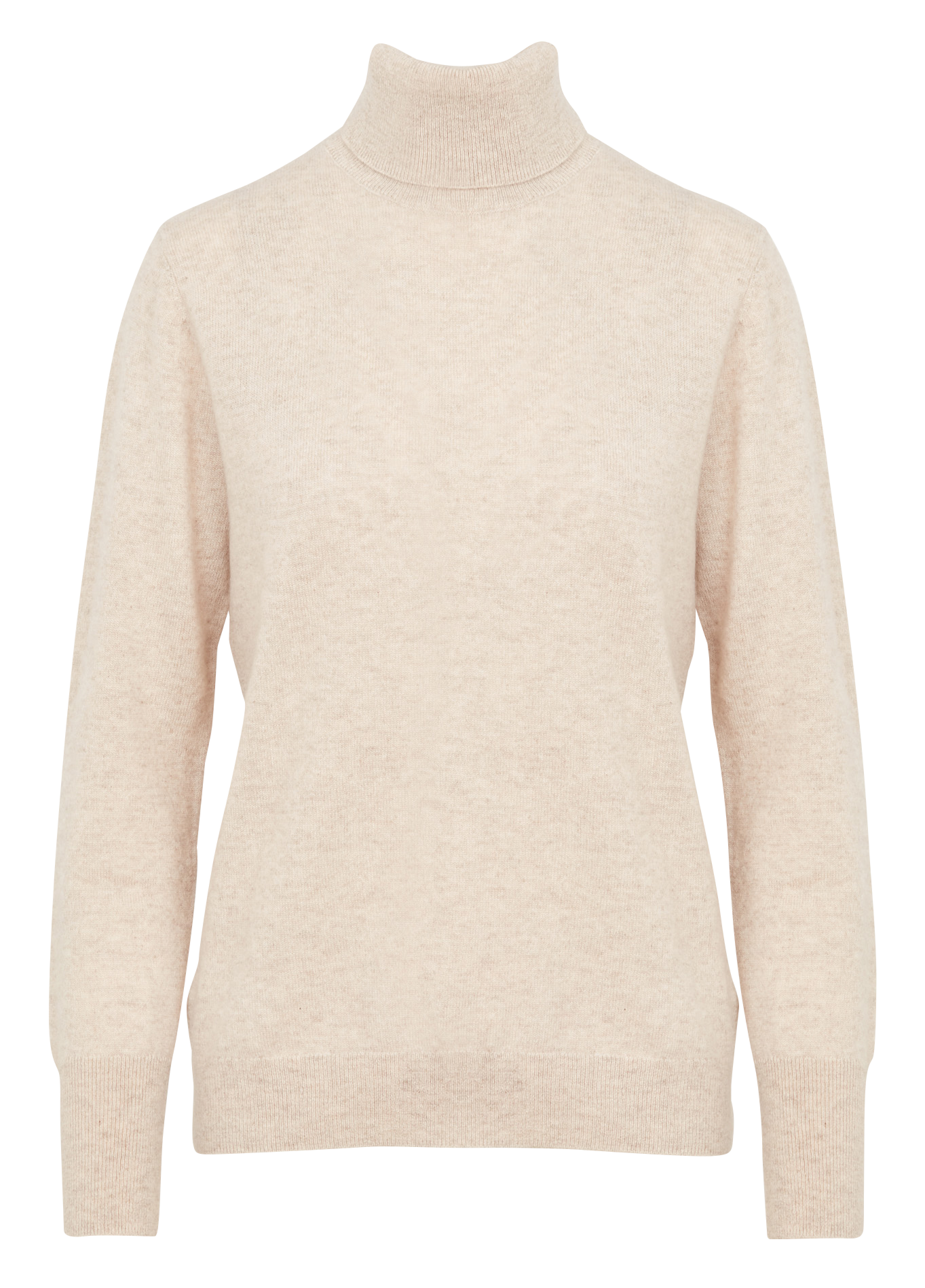 DYLANB - Col roulé droit en cachemire | Beige
