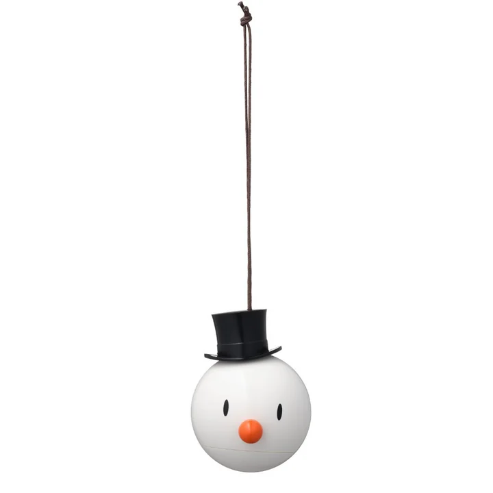 Hoptimist - Snowman Ornament, weiss (2er-Set)