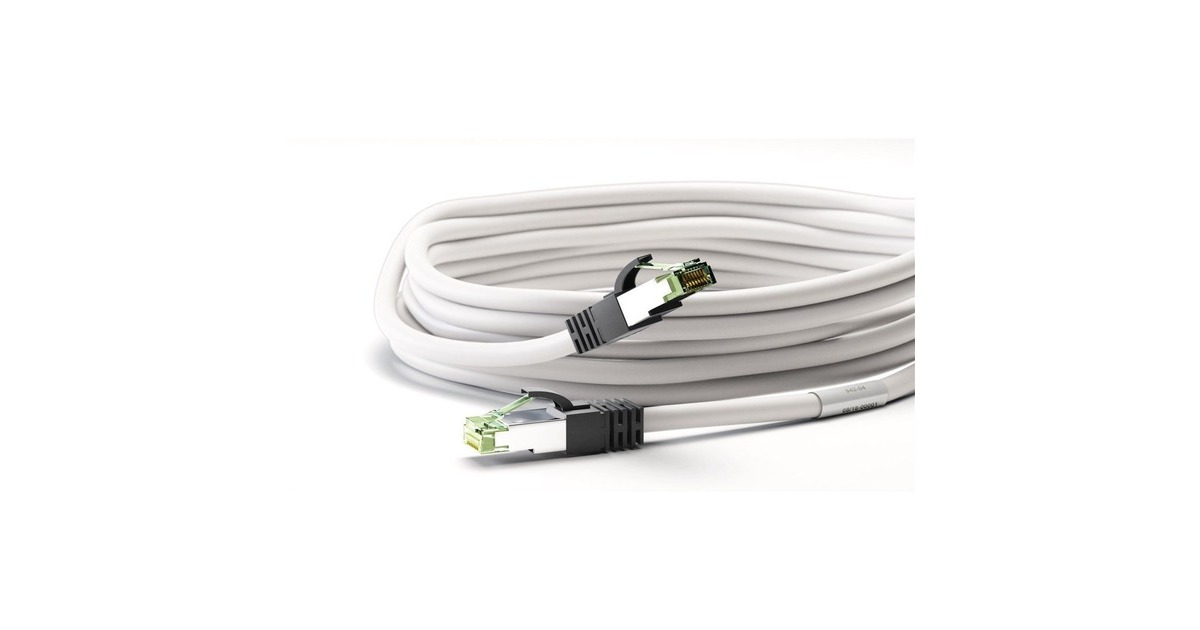 goobayPatchkabel Cat.8.1 S/FTP  (Wit, 5 meter)