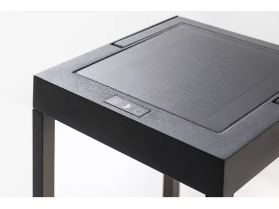 Bientôt lanterne solaire LED anthracite 2,2w IP54 h. 52,5 cm