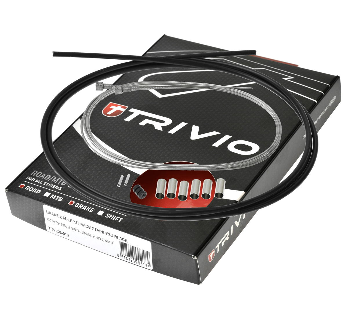 Trivio Bremsekabel sæt racer sort