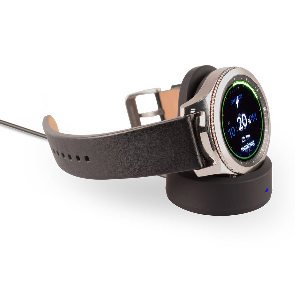 Samsung Gear S3 Classic / S3 Frontier / S2 Qi Wireless Dockingstation / Ladestation - Schwarz