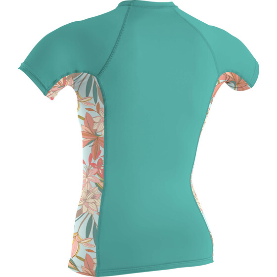 O'Neill Wetsuits Wms Side Print S/S Rash Guard Canton/Dalia SU24