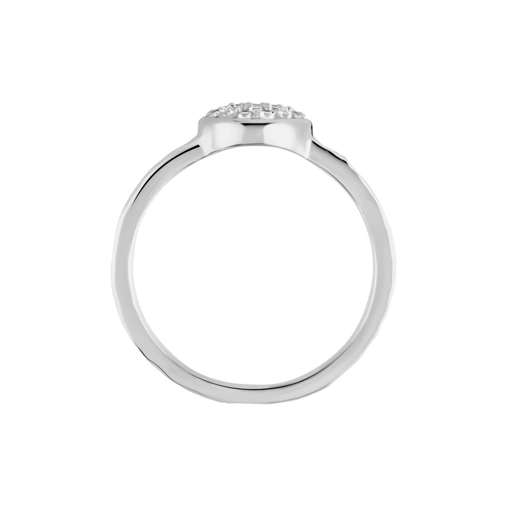 Bague Argent Blanc Cayley Oxydes De Zirconium