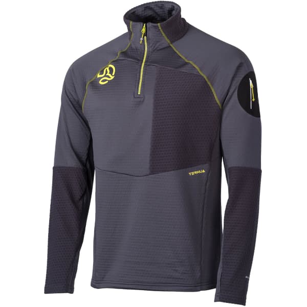 Sweat polaire randonnée TERNUA RAGGER 1/2 ZIP WHALES GREY
