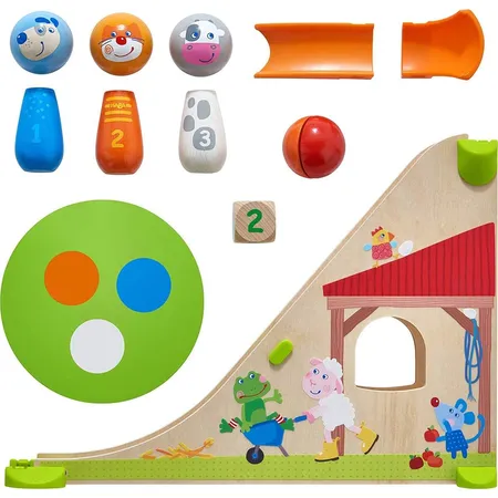 HABA 305414 Kullerbü Kugelbahn Kegelfarm