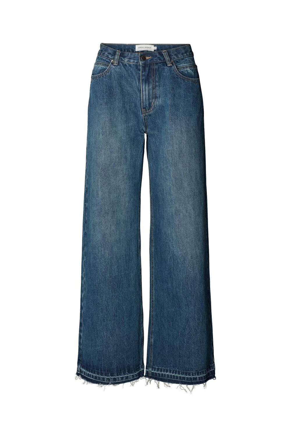 Rabens Saloner  Ini wide leg jeans - Washed Indigo