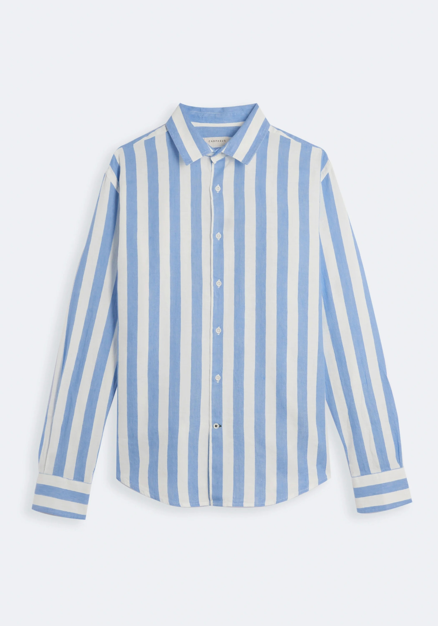 Carpasus Leinen-Hemd Maggia Blue