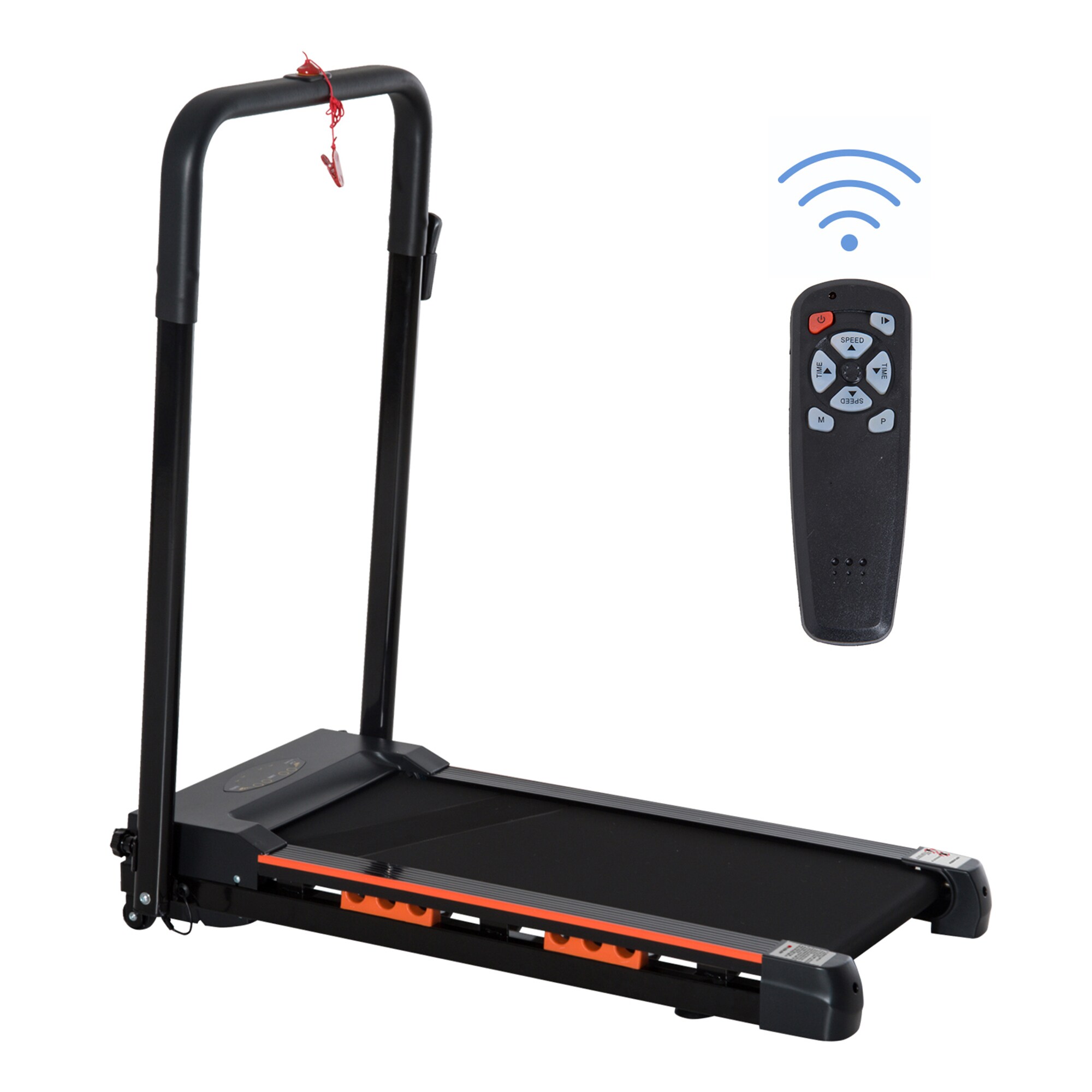 HOMCOM Faltbares Laufband mit LCD Display schwarz 54 x 101 x 105 cm (BxTxH)