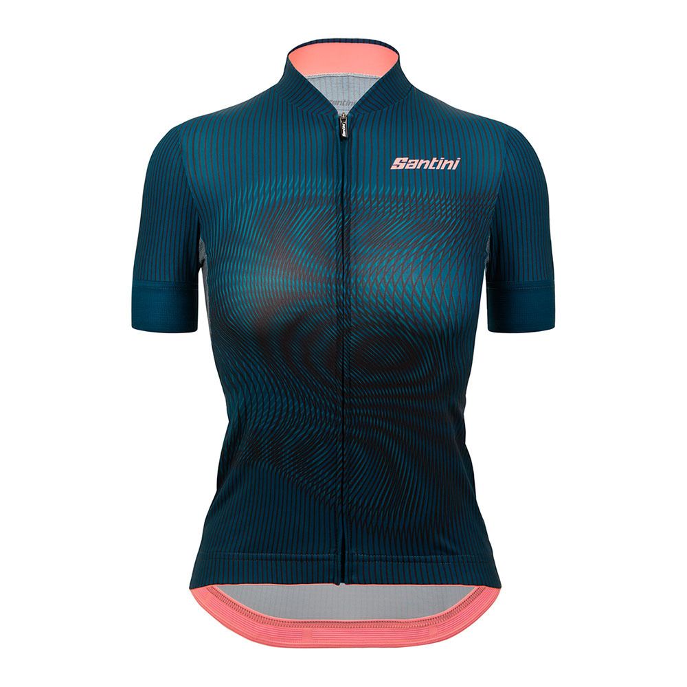 Santini DELTA VORTEX - Maillot Femme pétrole