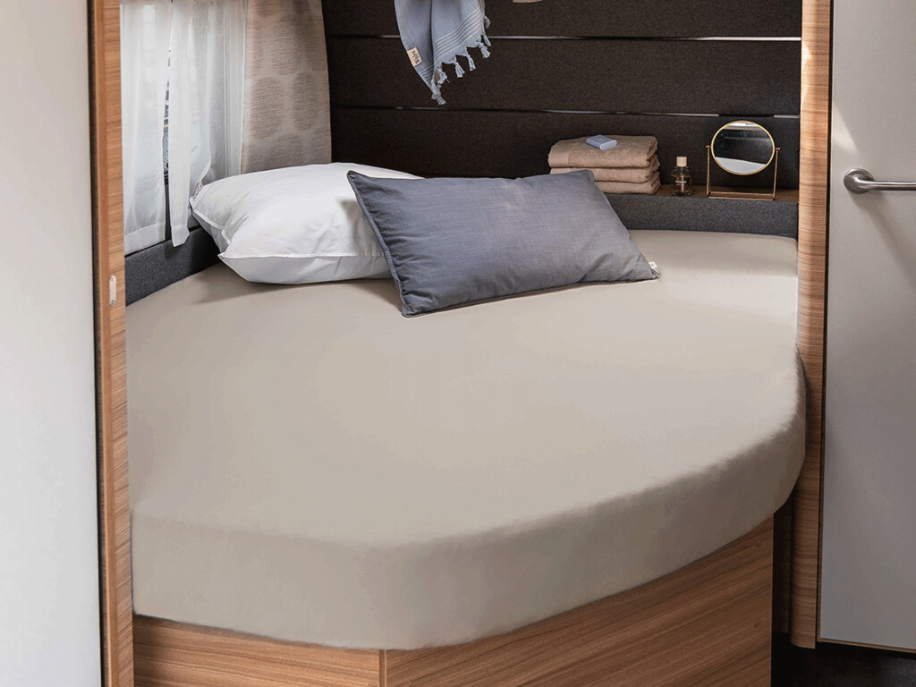 Walra Jersey Frans bed rechts hoeslaken - Sand