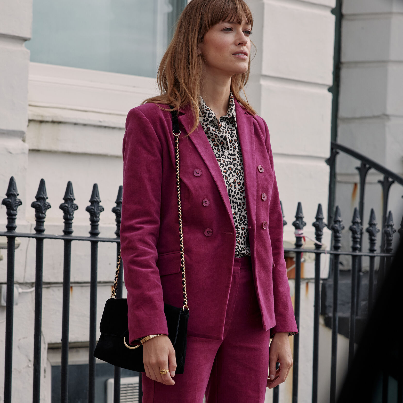 Veste blazer velours femme
