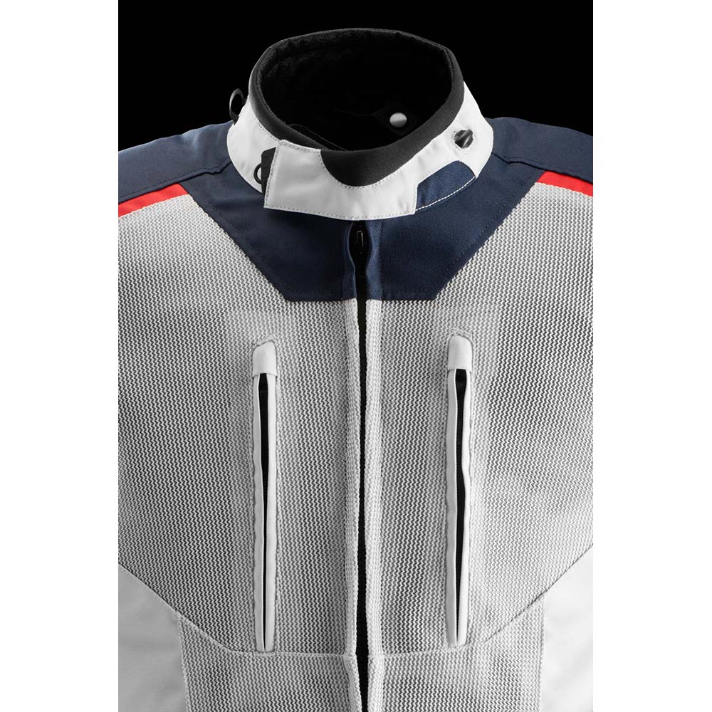 Furygan - Veste Brooks Vented+ Bleu / Gris Clair / Rouge