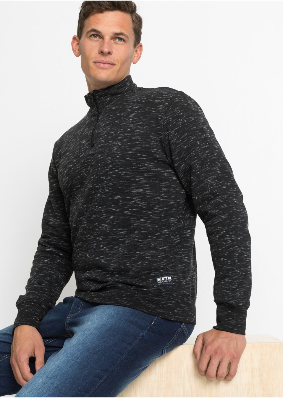 Sweat-shirt à col camionneur