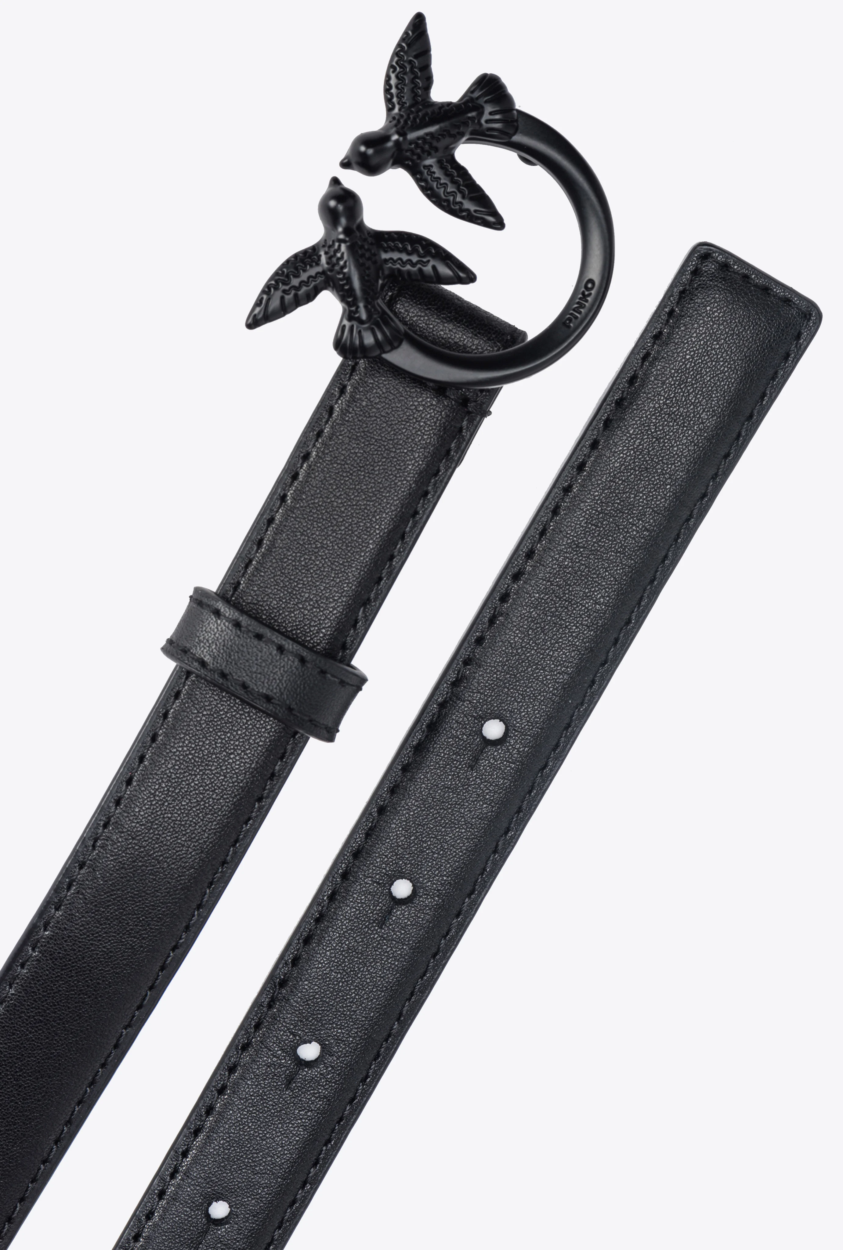 Fine ceinture love birds color block | Noir