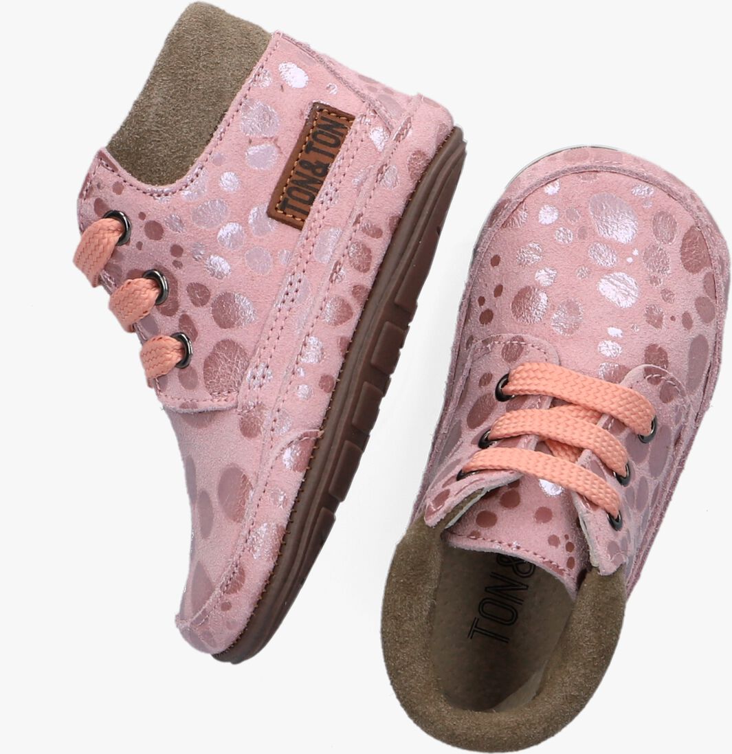 TON & TON roze ton & ton babyschoenen lief