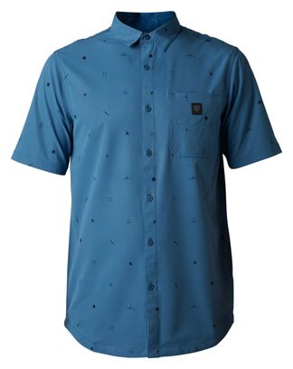 Maillot Manches Courtes Fox Ranger Woven Slate Bleu