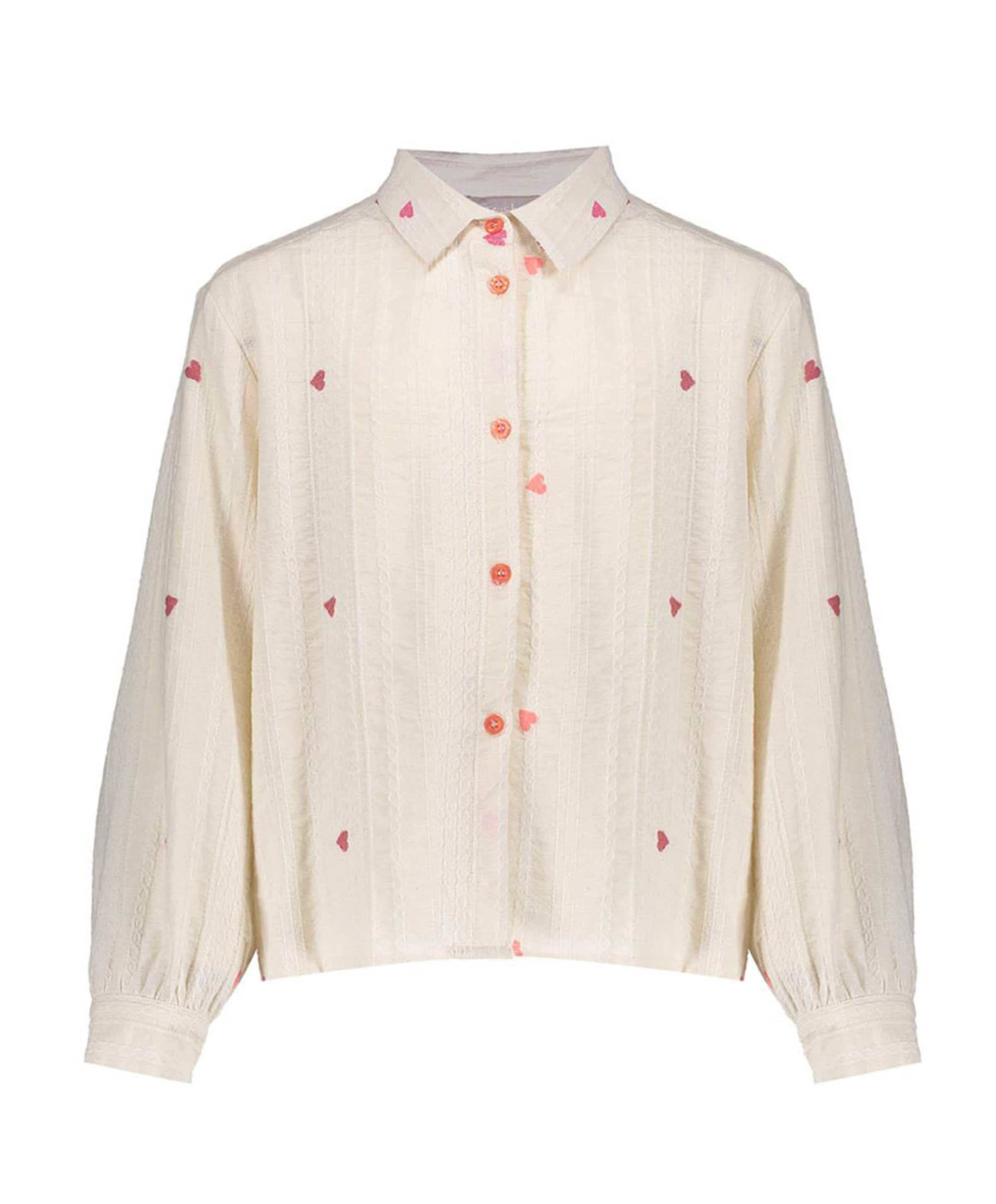 Geisha Meisjes blouse lange mouw ecru