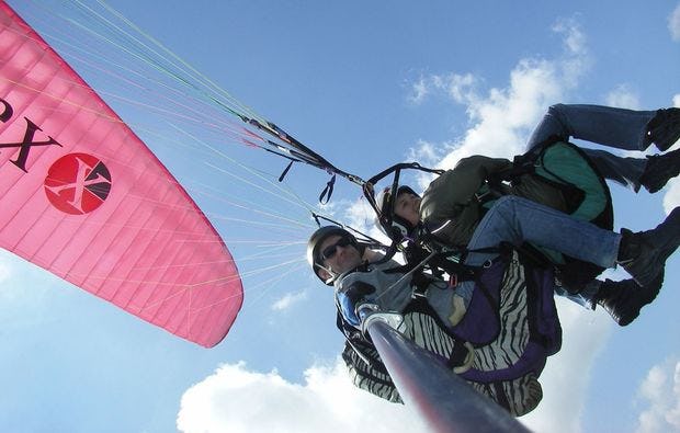 Gleitschirm Tandemflug in Waldkirch im Schwarzwald
