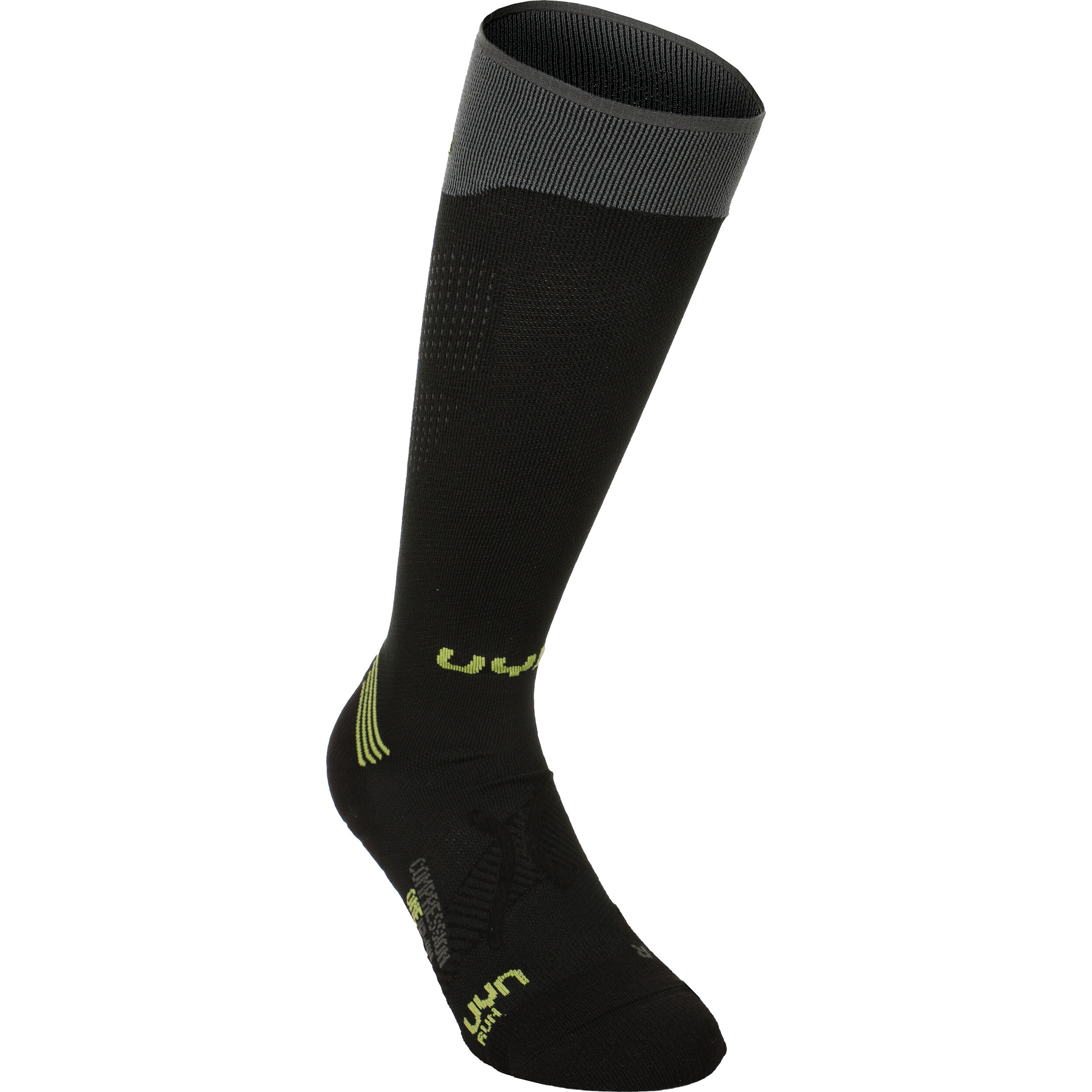 UYN Compression One Chaussettes De Running Hommes - Noir , Gris