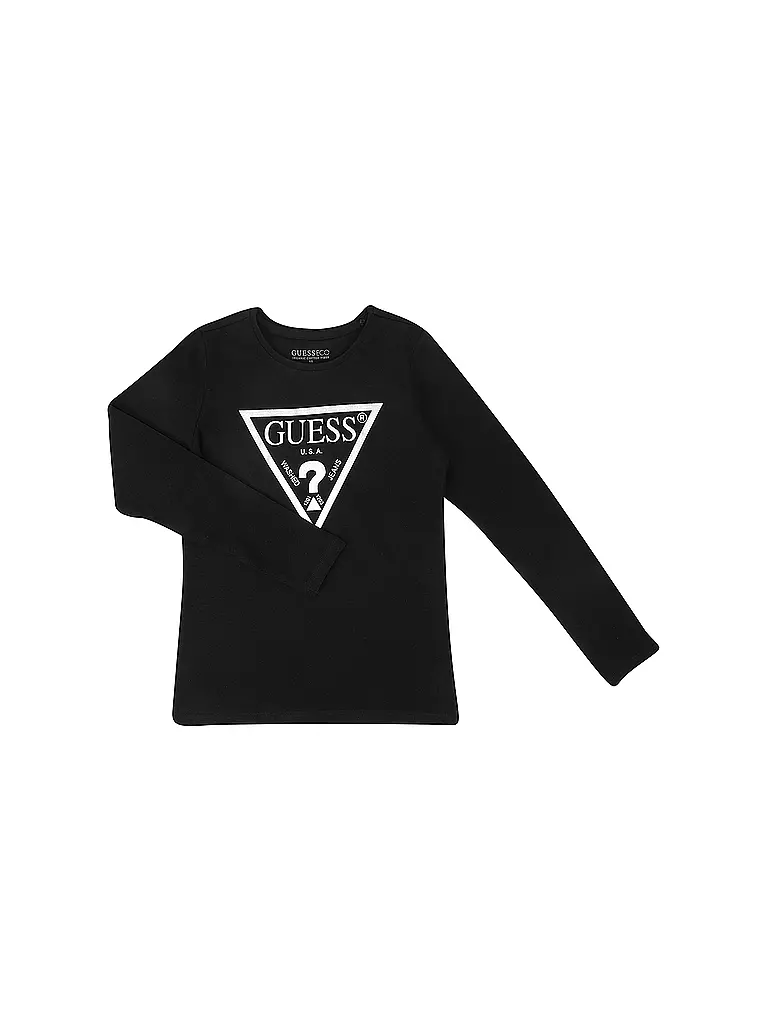 GUESS Mädchen Langarmshirt schwarz