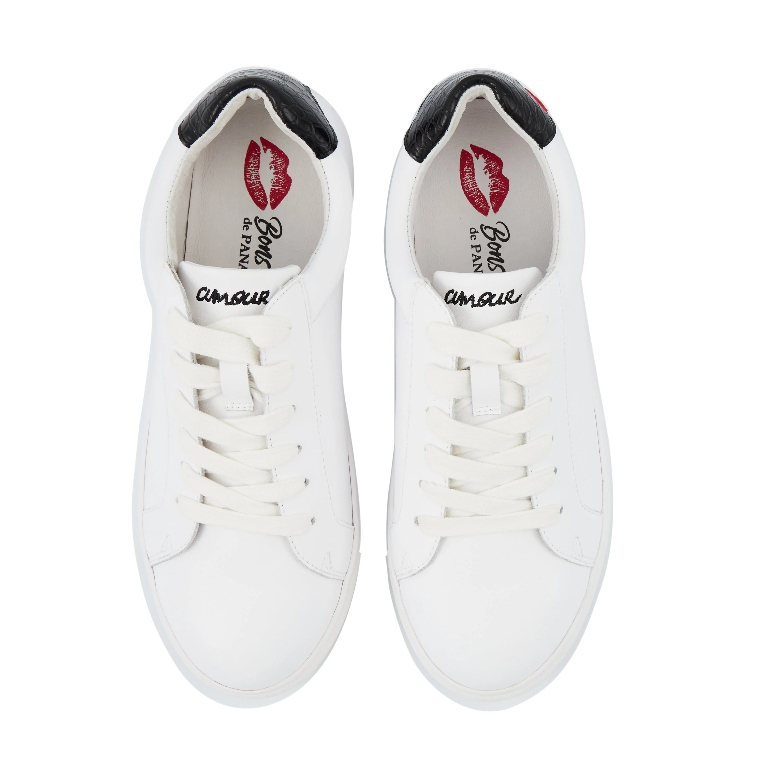 SIMONE PETIT AMOUR - Sneakers en cuir | Blanc