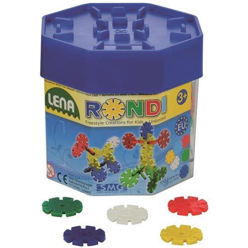 Lena SMG-RONDI 170 STK. Plastikscheiben Kinderspiel in Dose