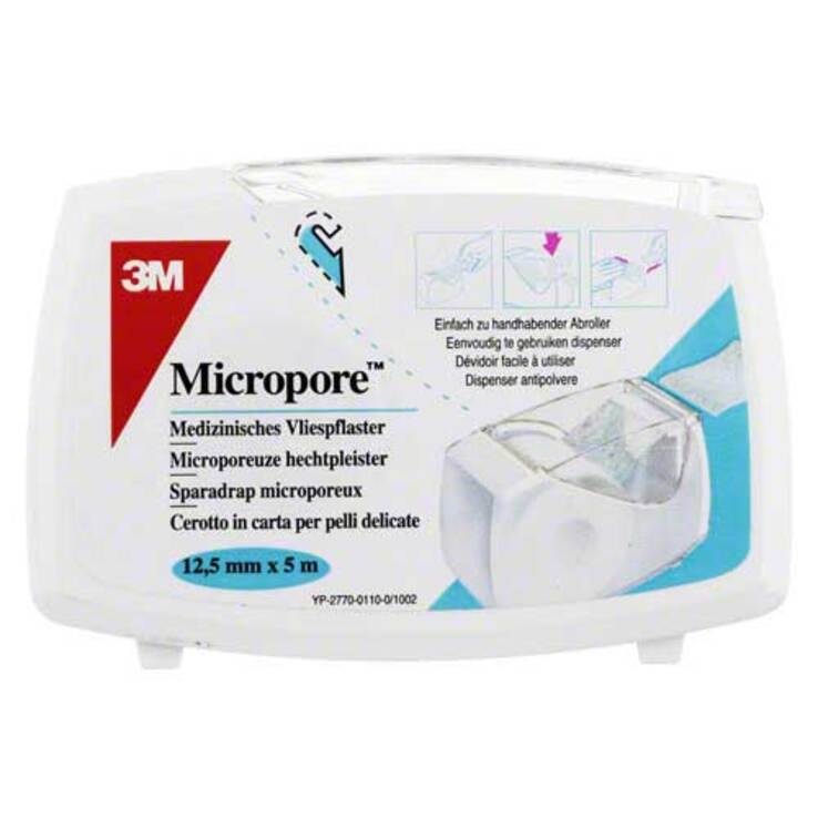 Micropore Vliespflaster 5 mx1,25 cm mit Abr.1530 - 0D, 1 St