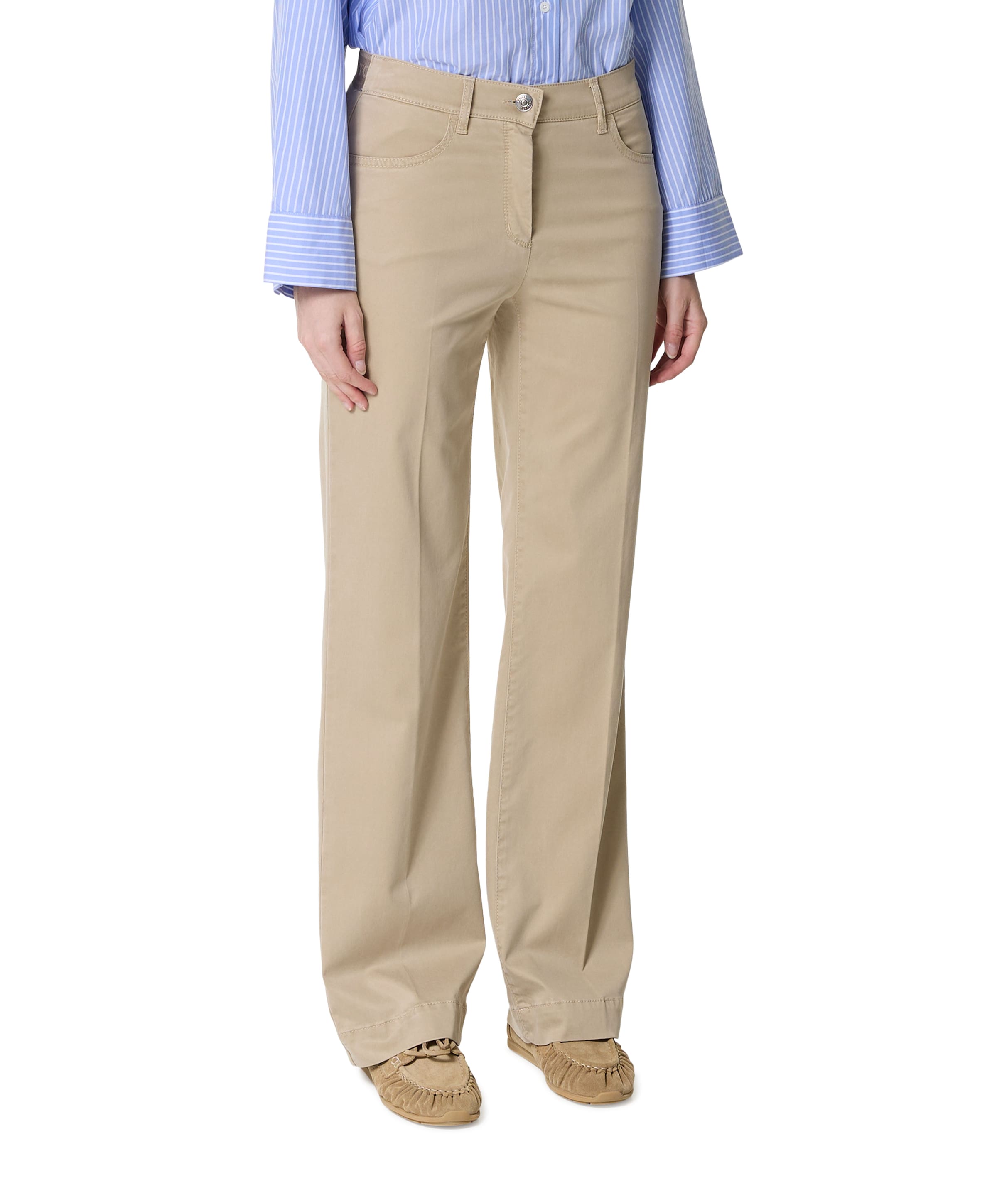 Toni Jenny Wide dames broek beige