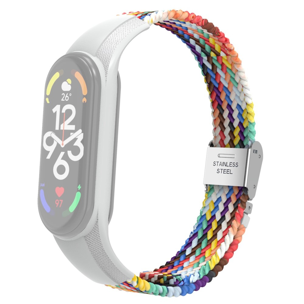 Xiaomi Mi Band 7 / 6 / 5 / 4 / 3 Elastisches Nylon Gummi Armband (Gelenkumfang: 160-210mm) - Bunt