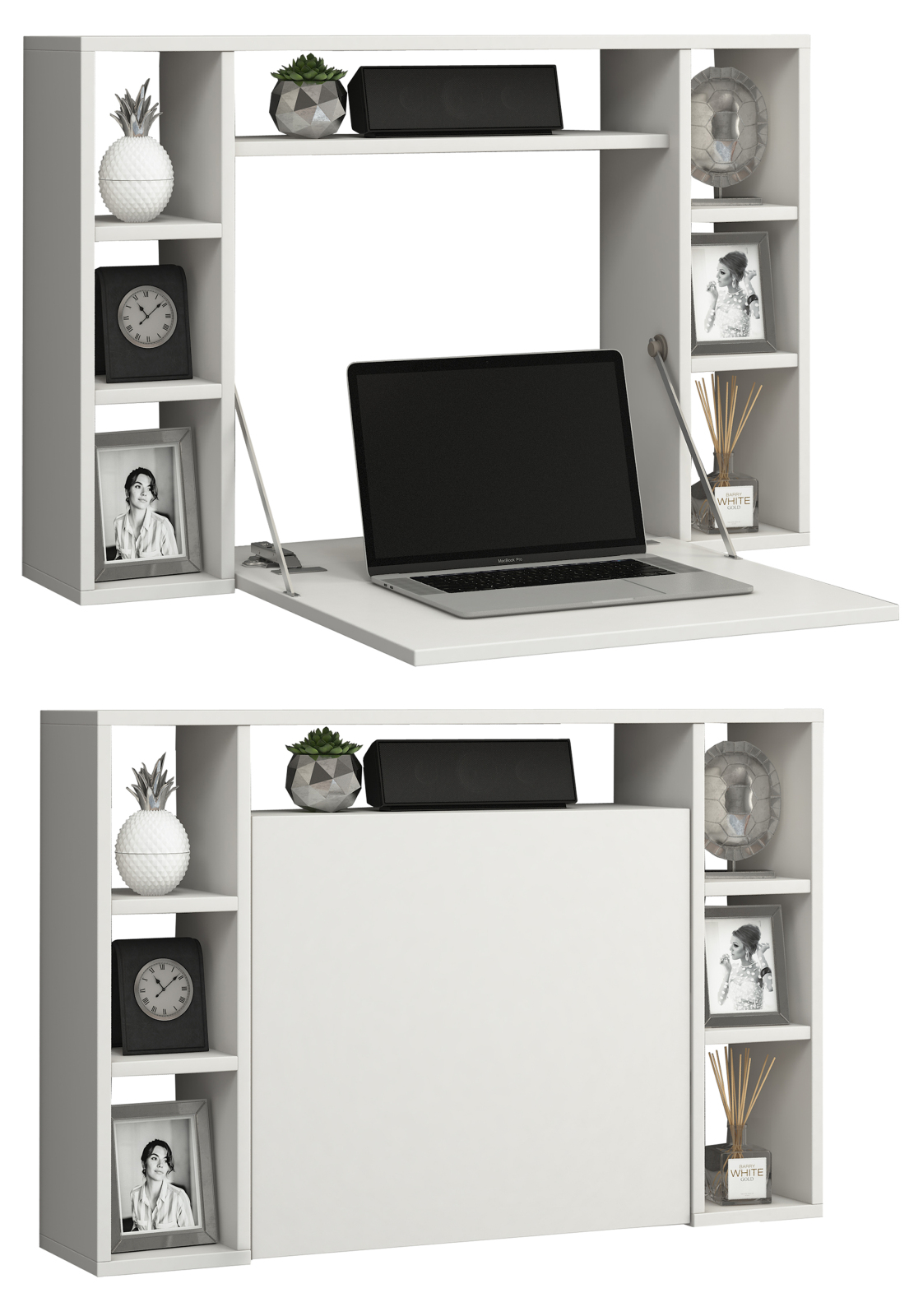 Laptoptisch WANDILA - weiß - 90 cm breit
