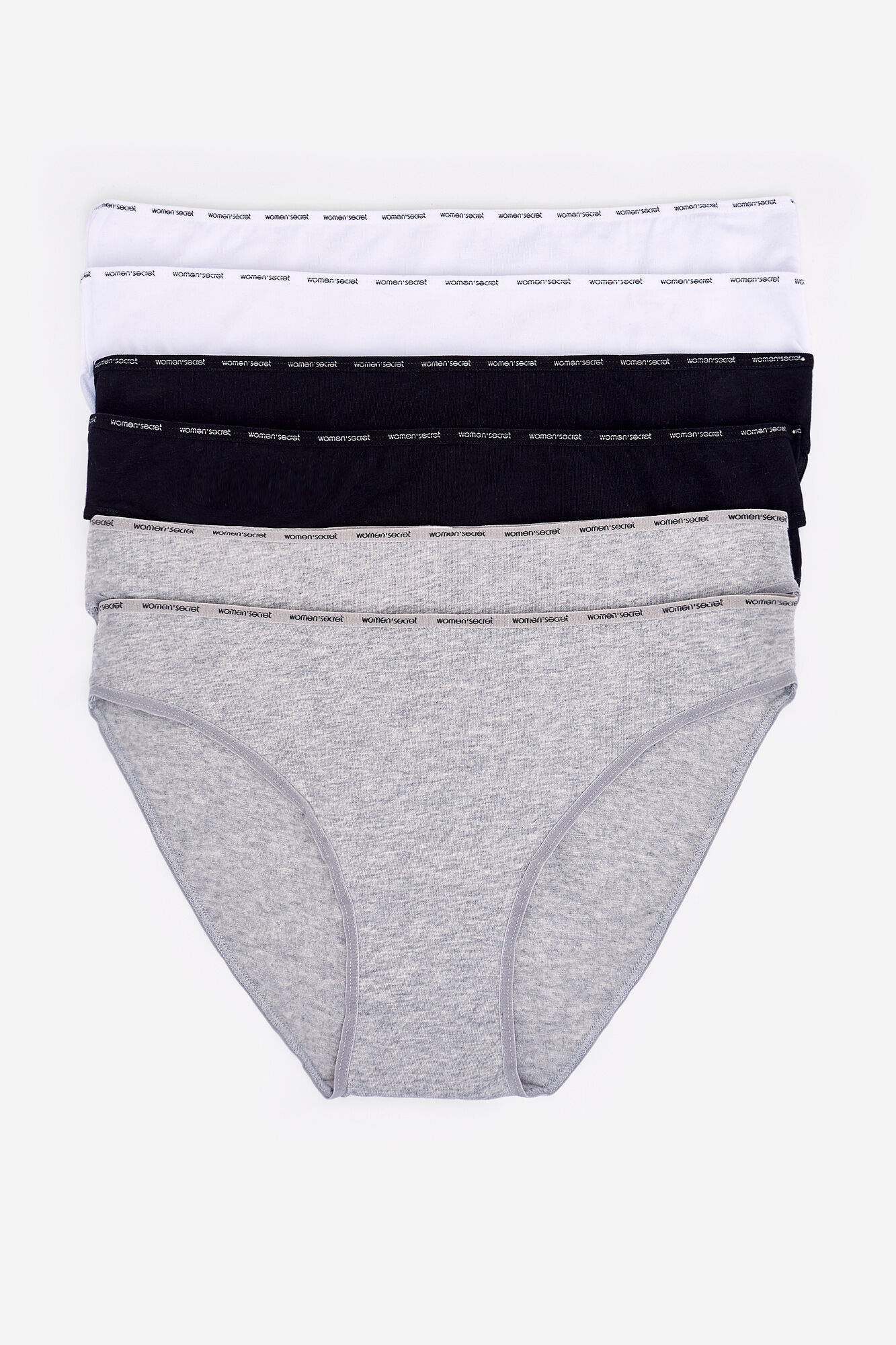 Pacote com 6 calcinhas de algodão estampadas