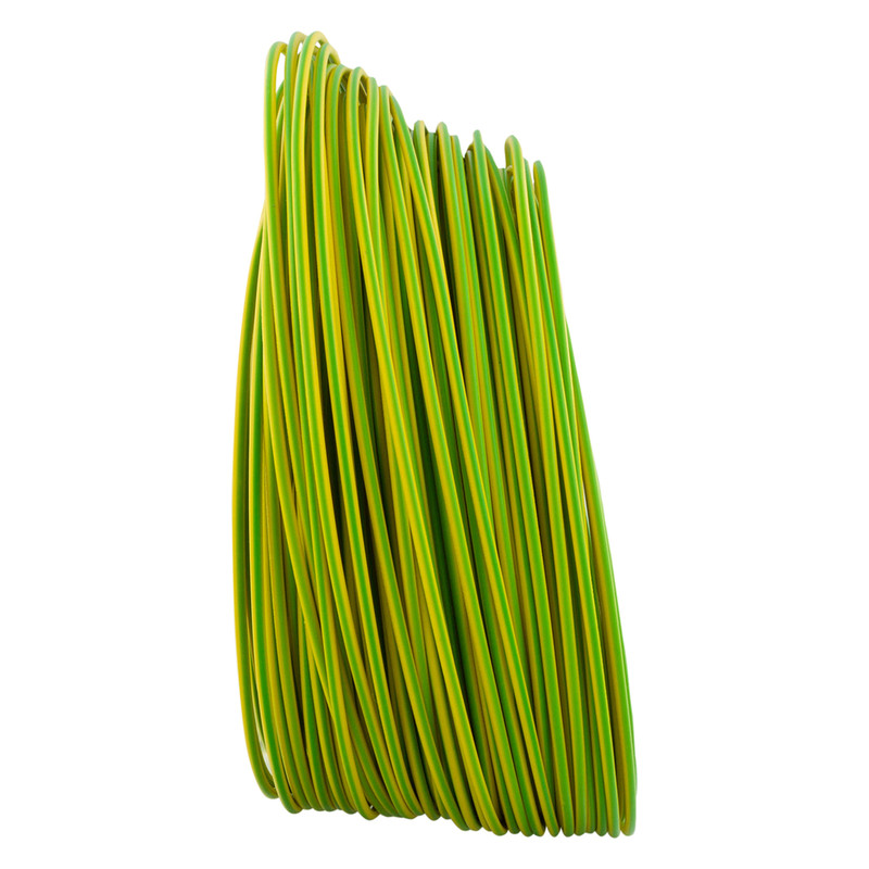 Installatiedraad VD H07V-U 100m 2,5mm² Geel/Groen