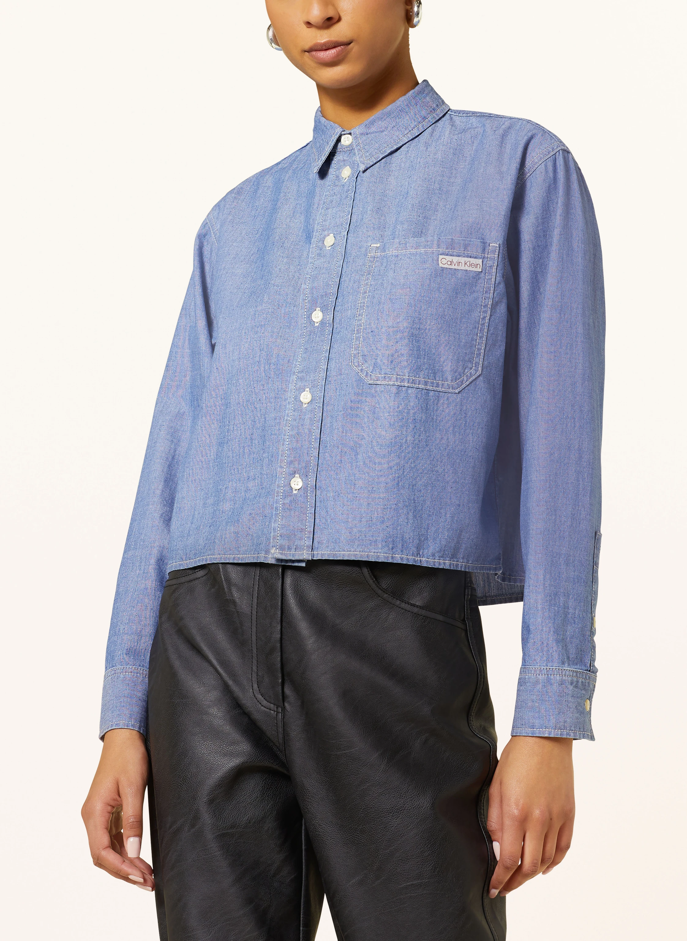 Calvin Klein Jeans Cropped-Hemdbluse