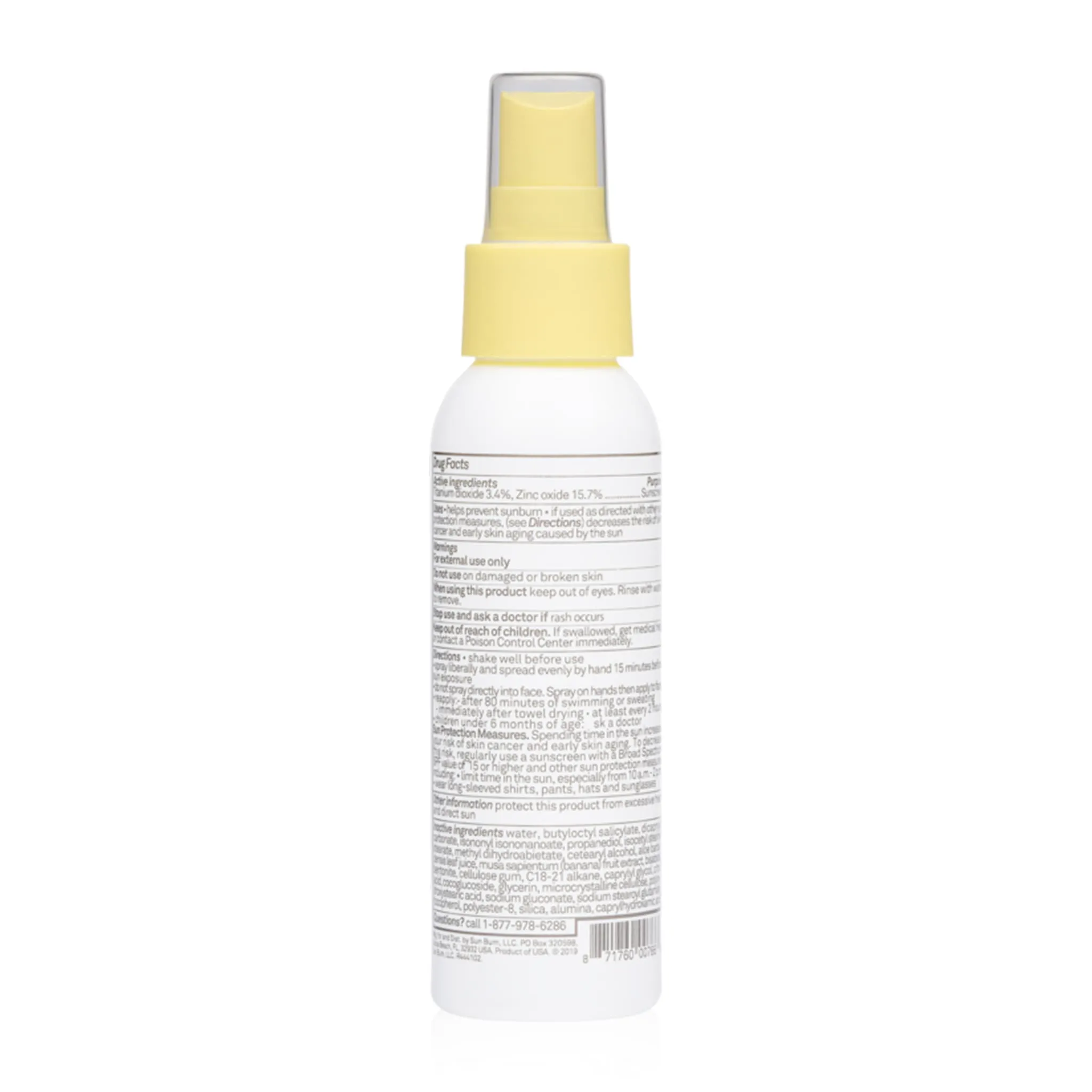 Baby Bum par Sun Bum Crème Solaire Minéral Vaporisateur FPS 50 Sans Fragrance