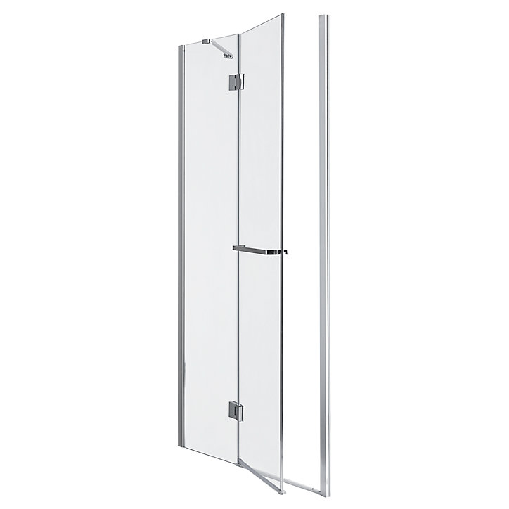 Porte de douche semi pivotante GoodHome Naya transparent 100 cm