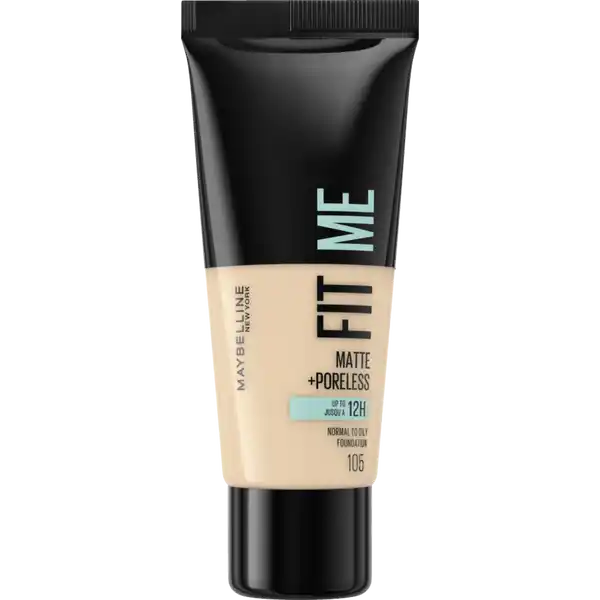 Fit Me! Matte + Poreless Make-Up Nr. 105 Natural Ivory + Foundation Pinsel