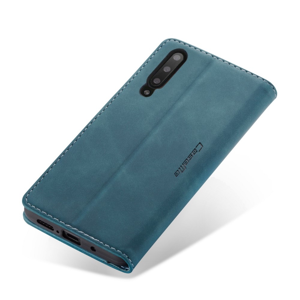 Samsung Galaxy A50 / A30s Leder Tasche Flip Wallet Etui mit Kartenfächern - Grün