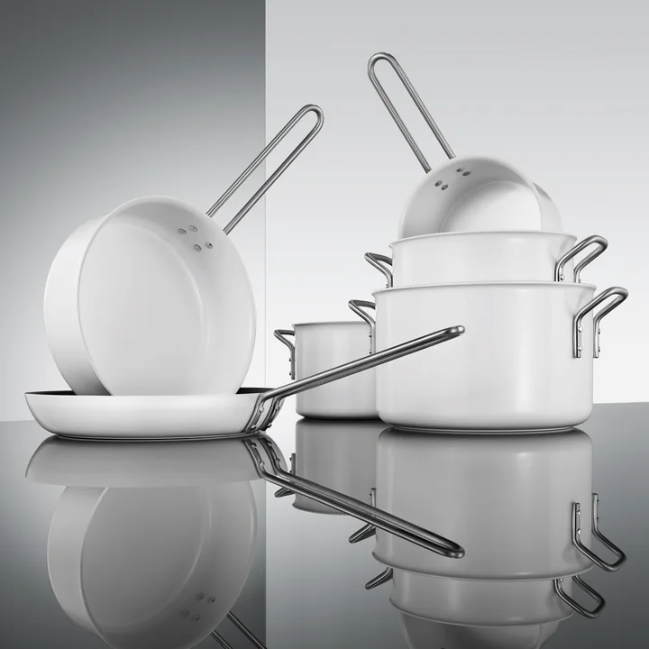Eva Trio - White Line Kochtopf, 4,8 l