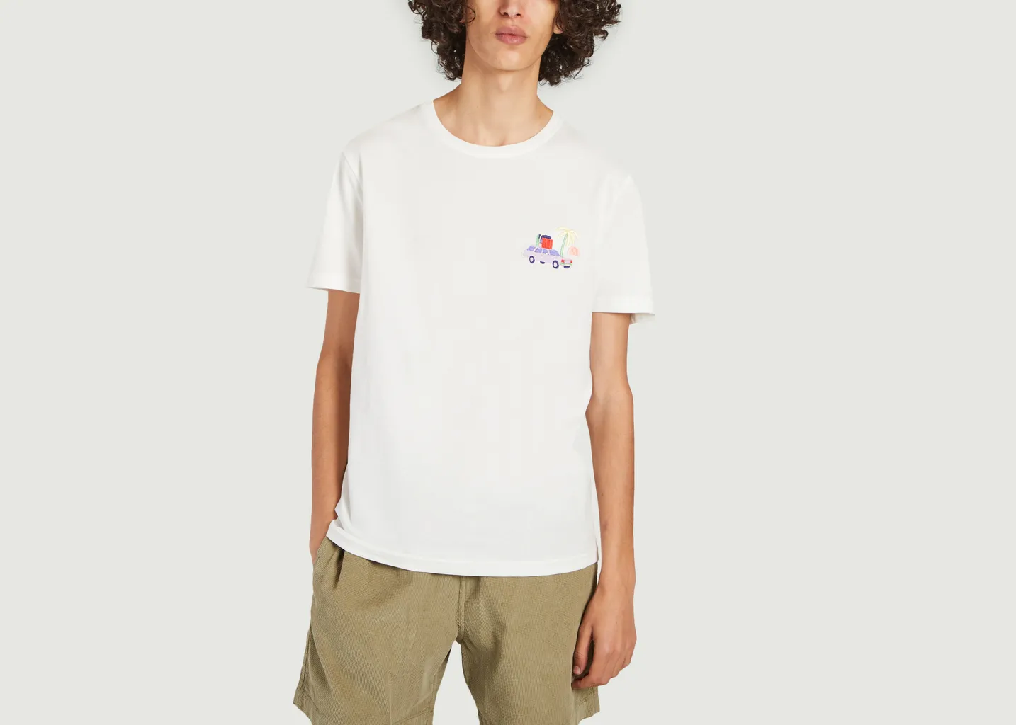 T-shirt en coton bio brodé Tonton du bled x Elsa Martino Olow