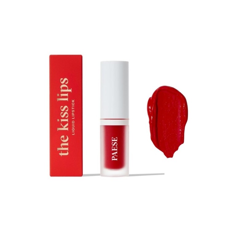 Paese The Kiss Lips Matte Creamy Liquid Lipstick 06 Classic Red 3,4 ml