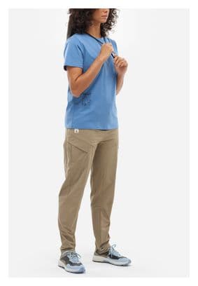 T-shirt Millet Chamonix Flower Bleu Femme