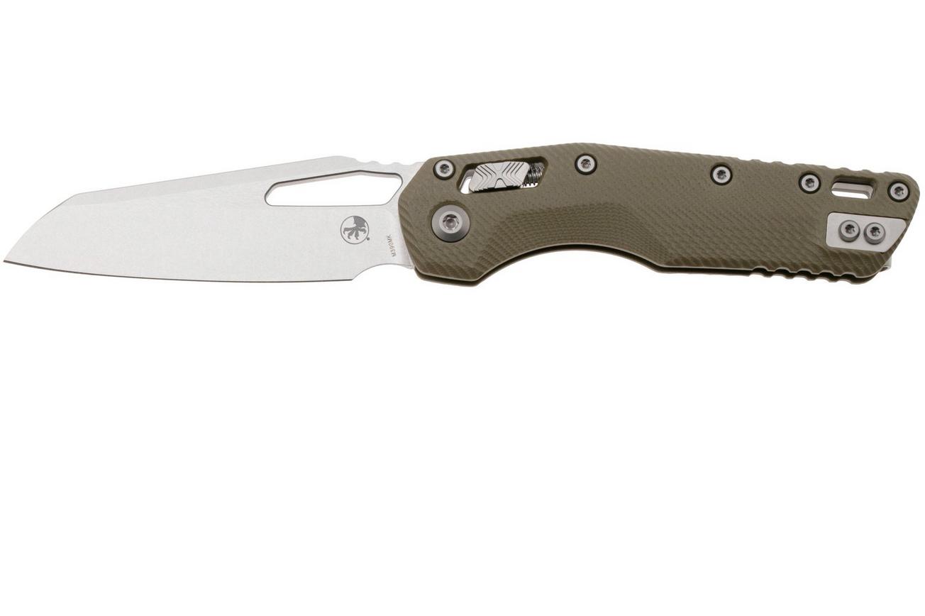Microtech MSI Standard Issue 210-10FLGTOD, Stonewashed M390MK, Fluted OD-Green G10 zakmes