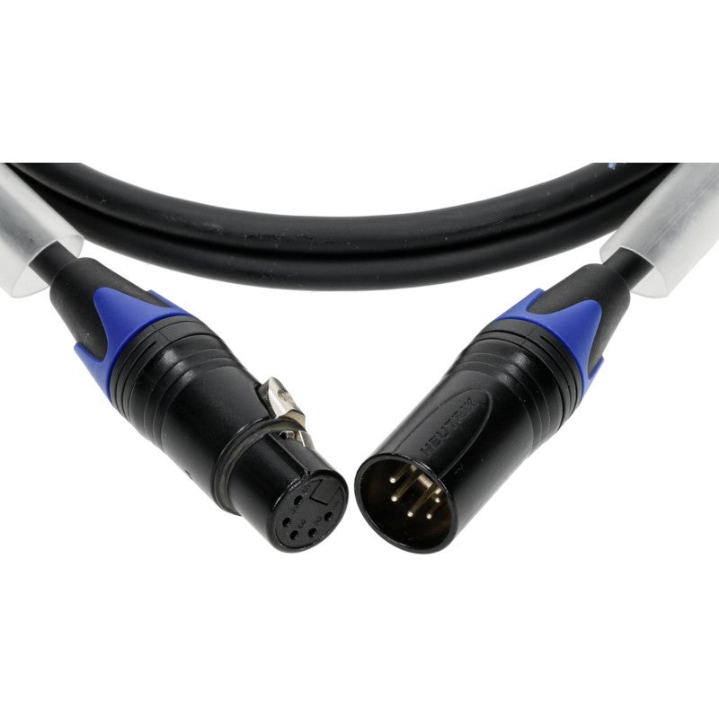 Klotz PD7-5XM22A005.0 AES/DMX kabel met Neutrik 5p XLR F/M 5m