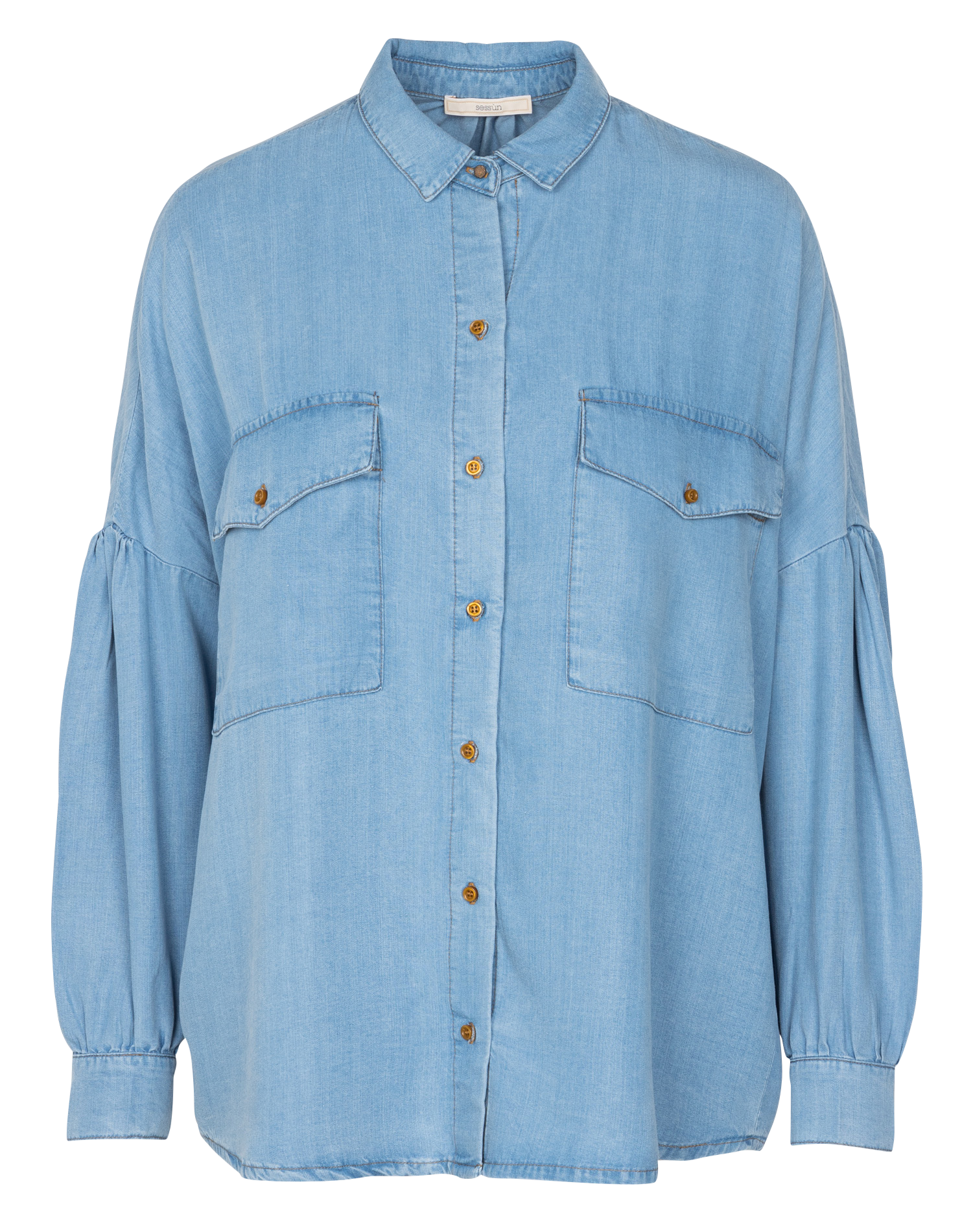 BOTANIA - Chemise col classique en lyocell | Bleu