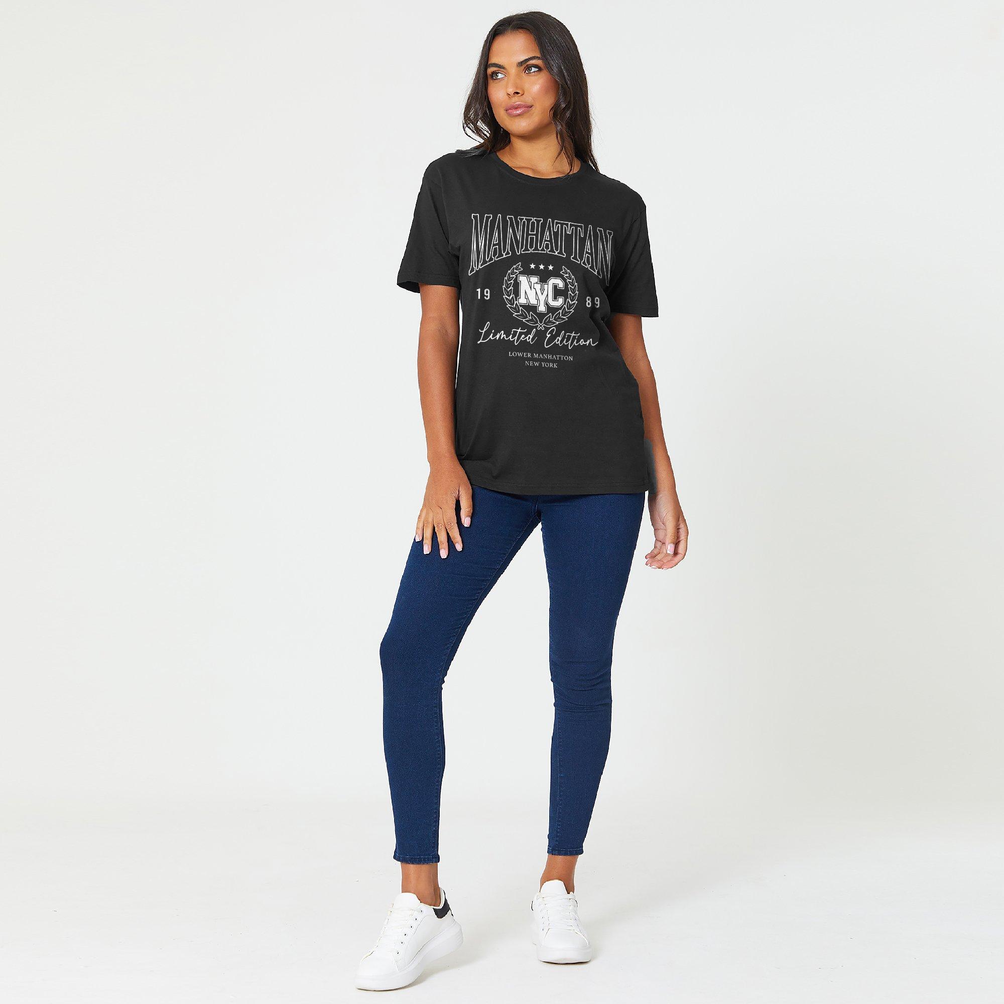 Be You Ladies Manhattan Slogan T Shirt