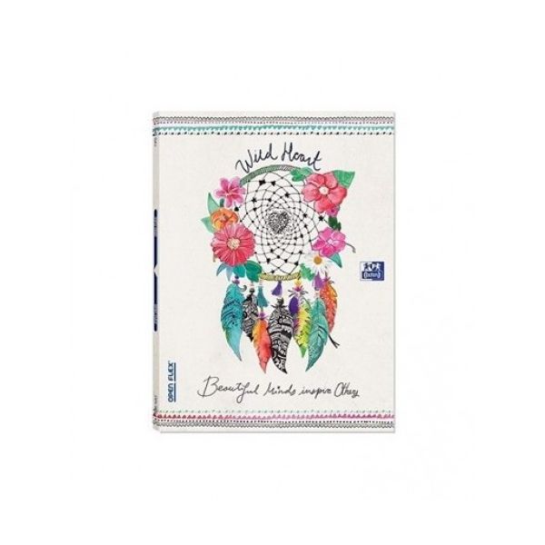 Oxford Caderno A4 Pautado Open Flex Wild Heart - 400123992
