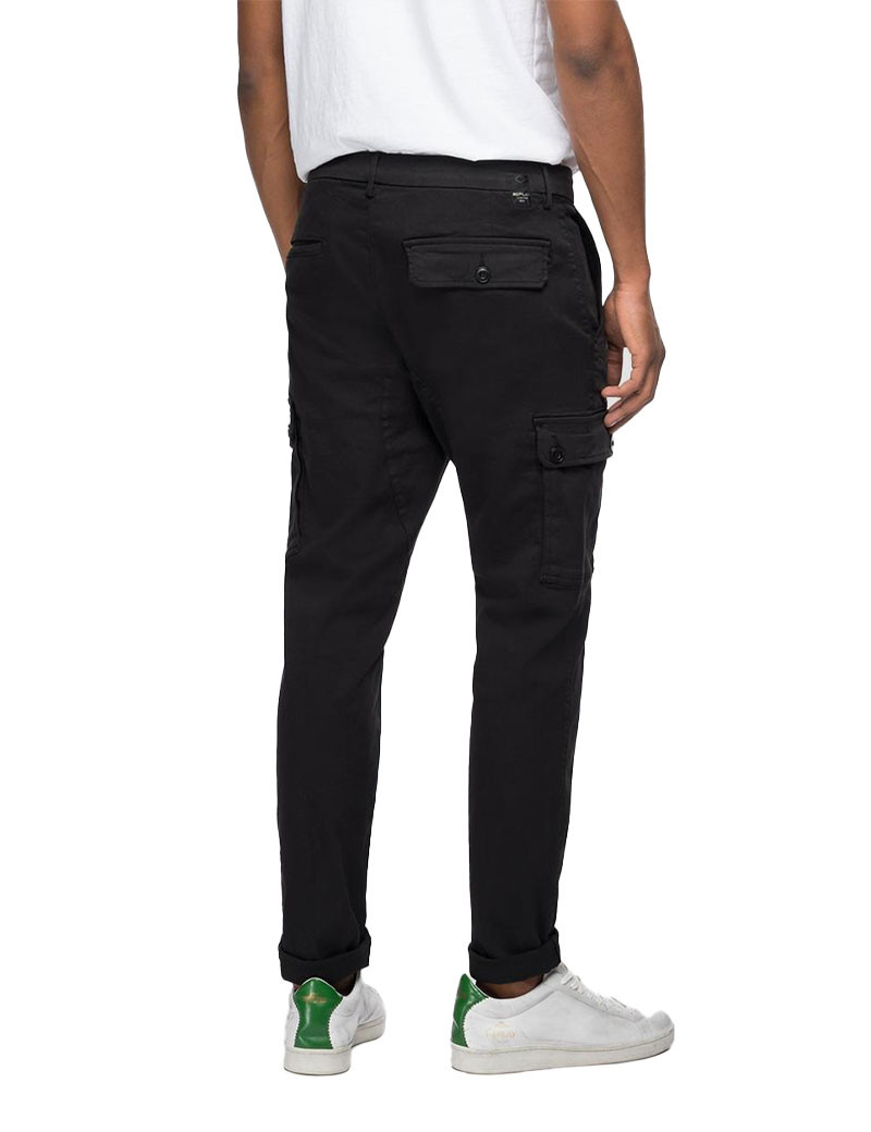 REPLAY PANTALON CARGO HOMME JAAN NOIR 040