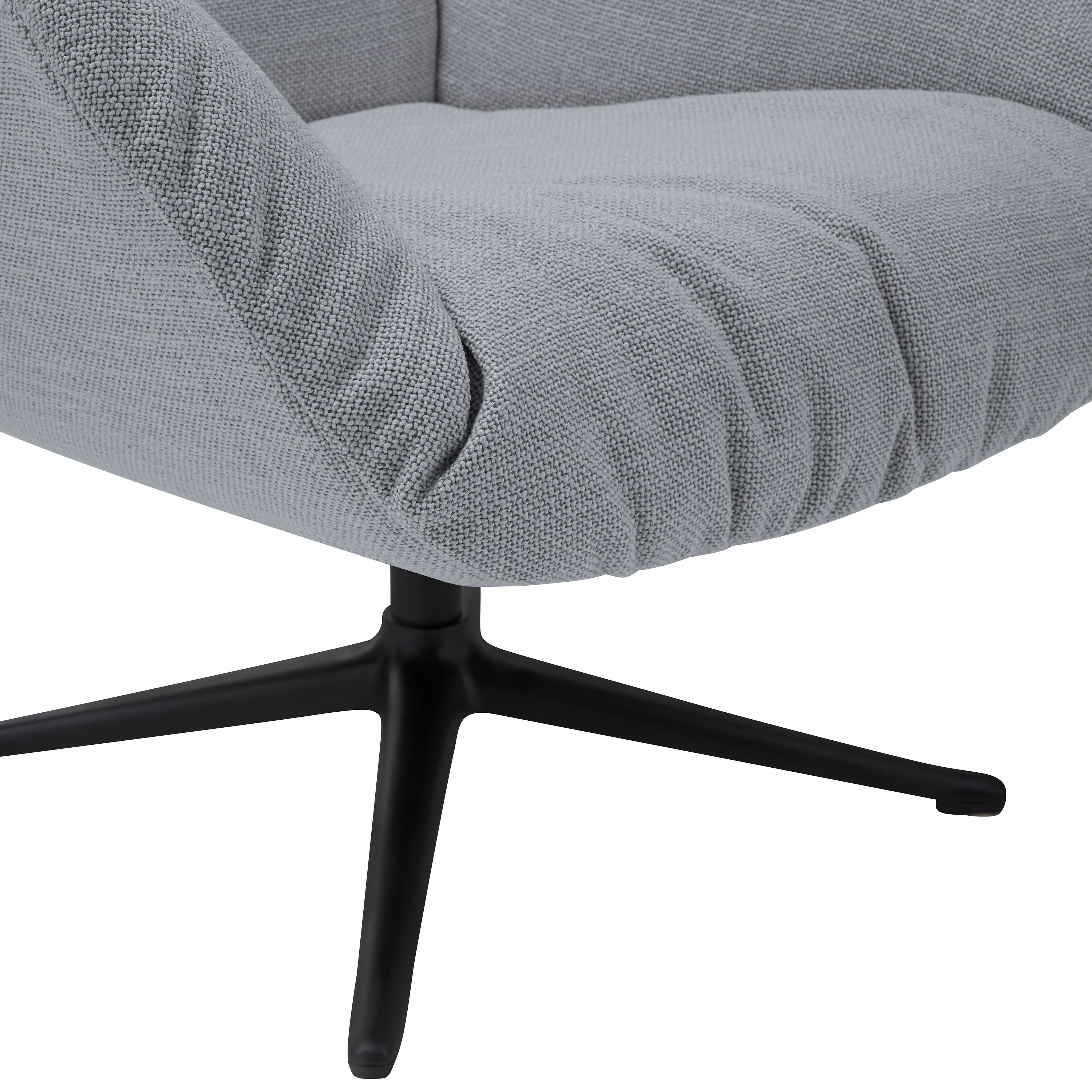 ANDRES Sessel - Hellgrau / B: 83.0 cm x T: 94.0 cm x H: 97.0 cm