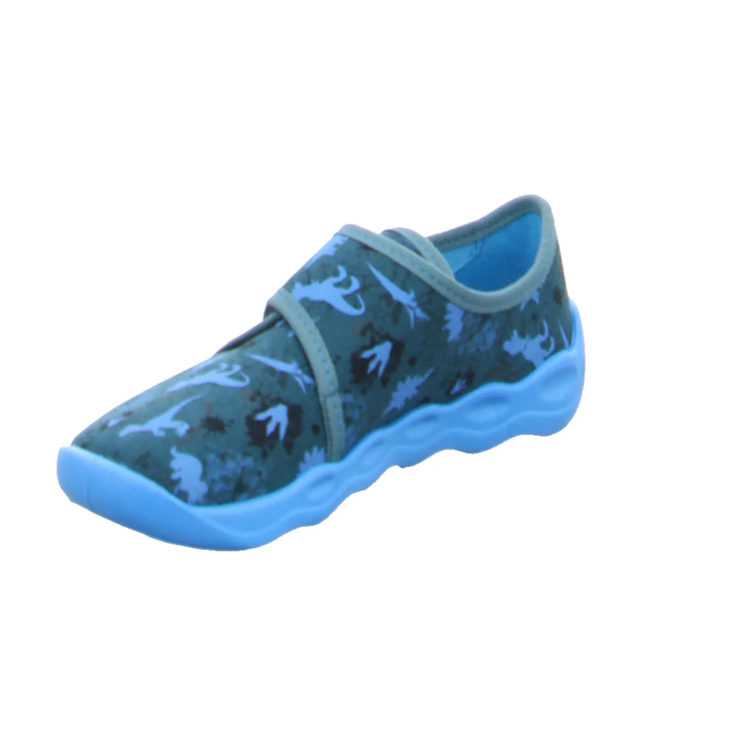 SUPERFIT Kinder-Hausschuh Petrol Textil  Jugendhausschuh